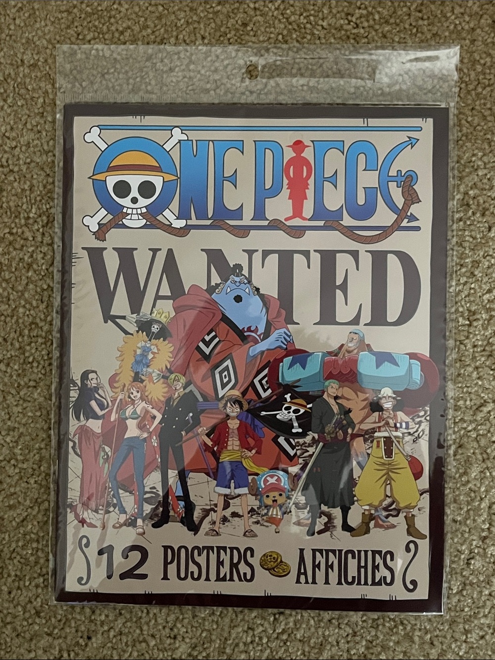 Onepiece Wanted Posters - Blue, Red, Black, Yellow